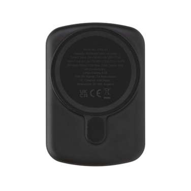 Logo trade advertising products image of: MagBoost RCS recycled plastic 5000 mah magnetic powerbank